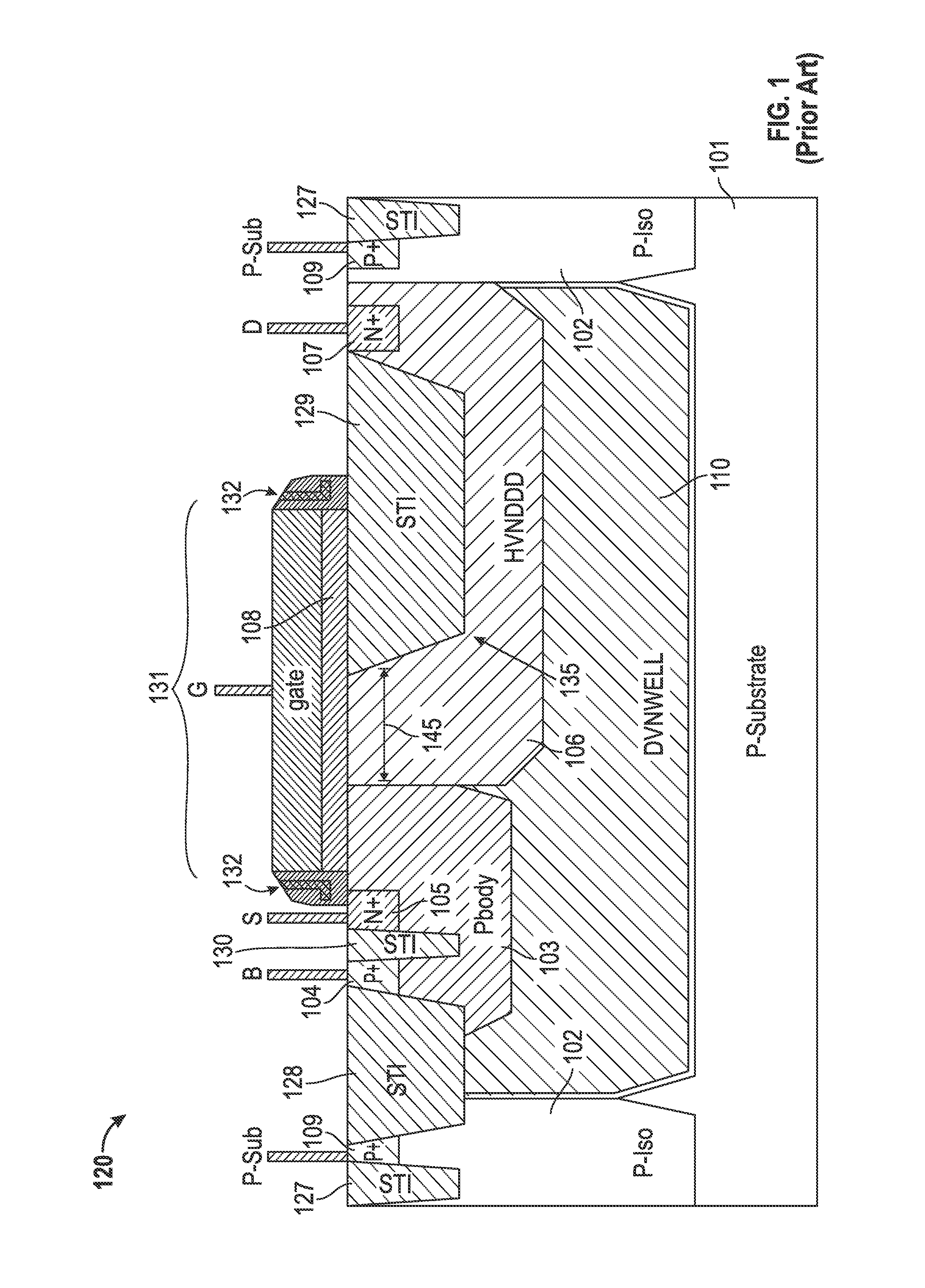 Integrated circuits with laterally diffused metal oxide semiconductor structures