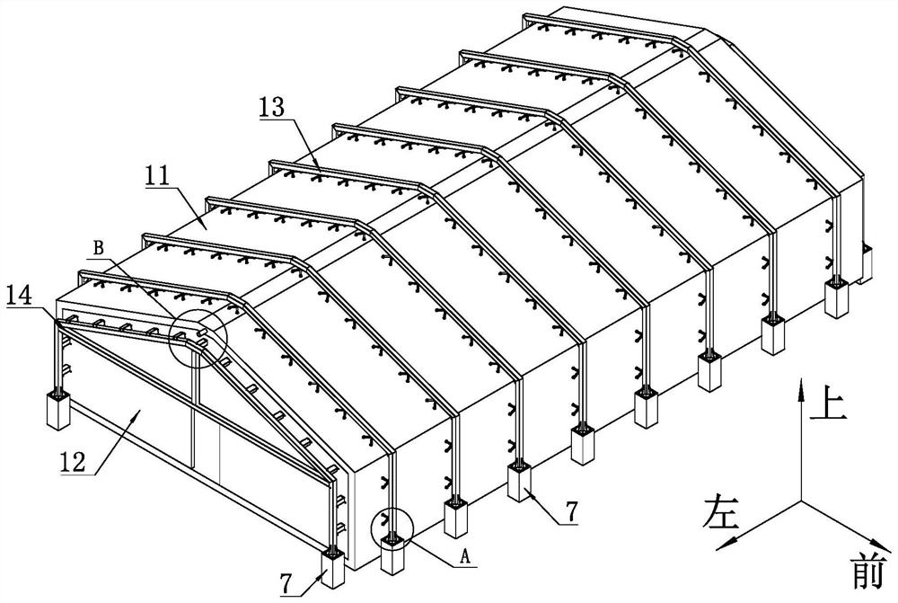 A passive planting greenhouse system