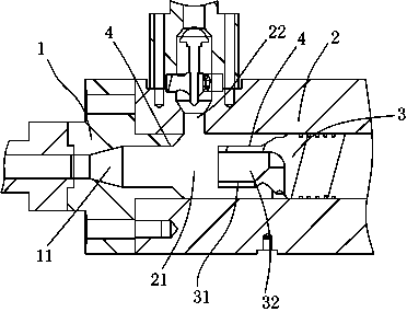 A circulation structure of an injection molding machine