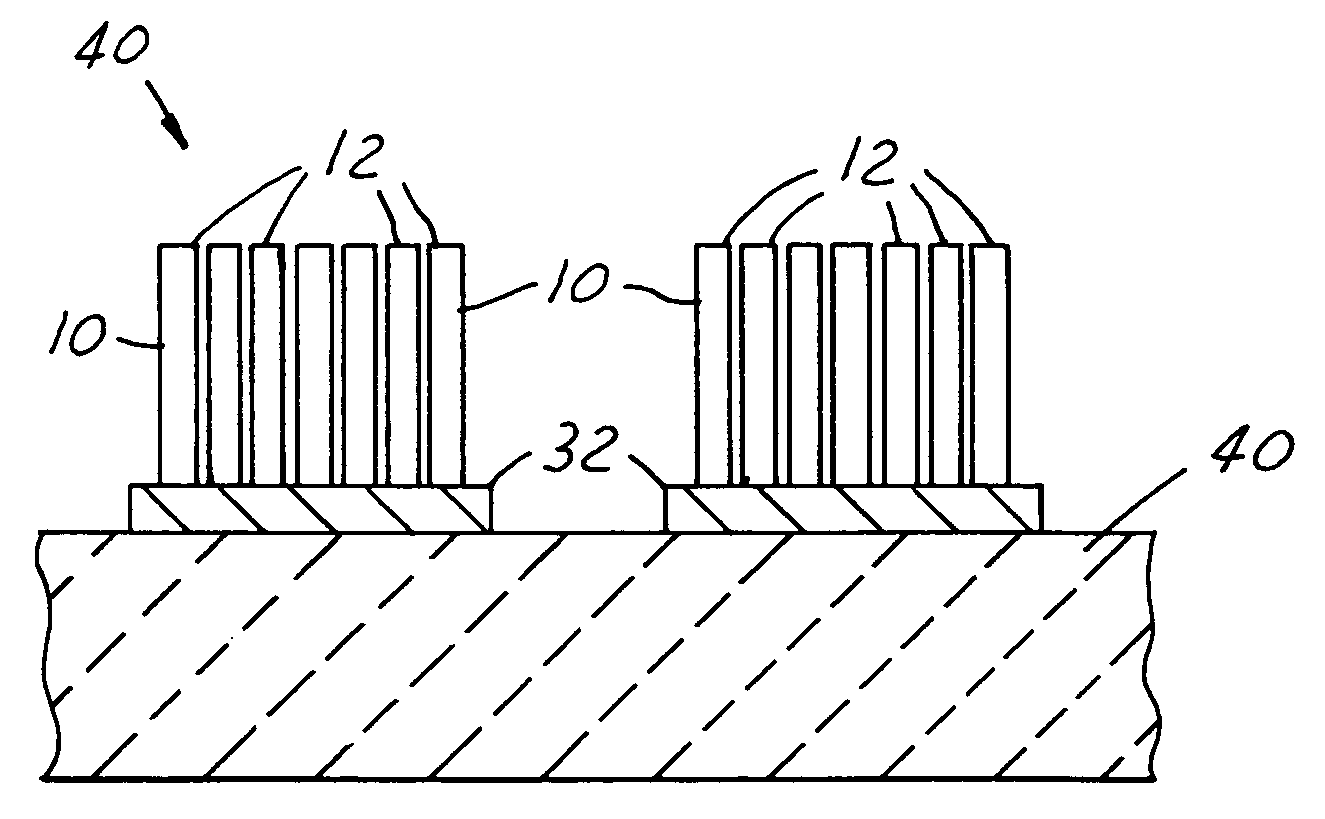 Self-assembled nanometer conductive bumps and method for fabricating