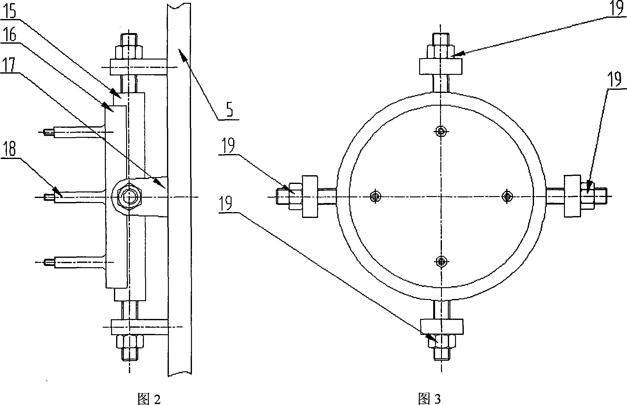 Assembly device and application method for disk type motor