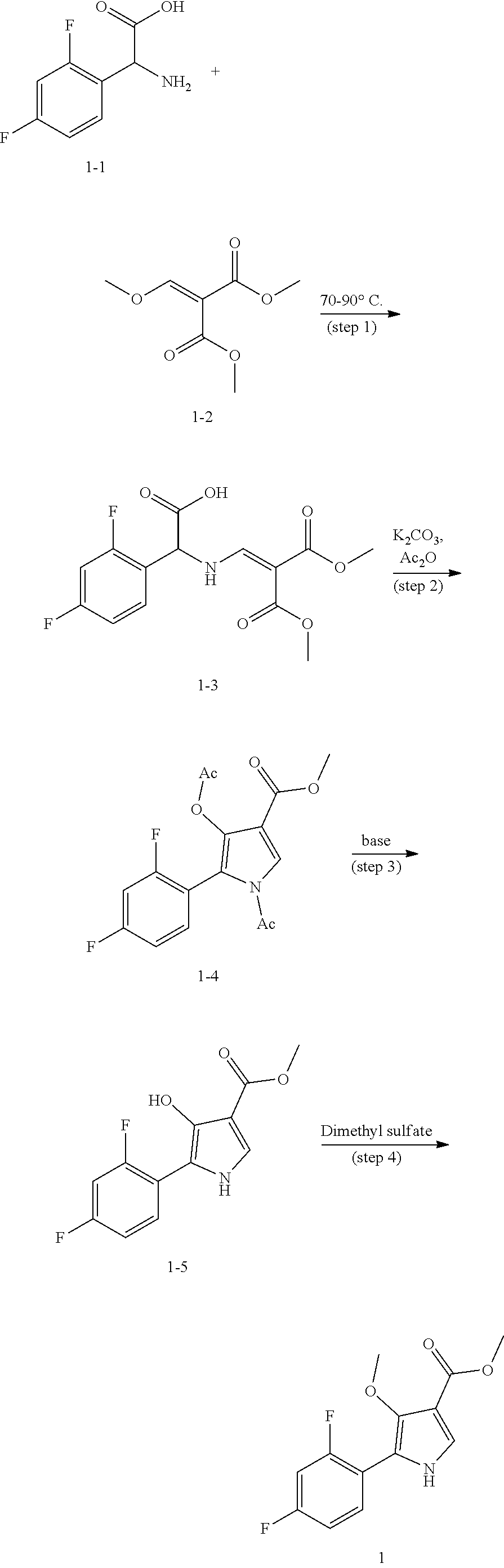 Method for preparing intermediate of 4-methoxypyrrole derivative