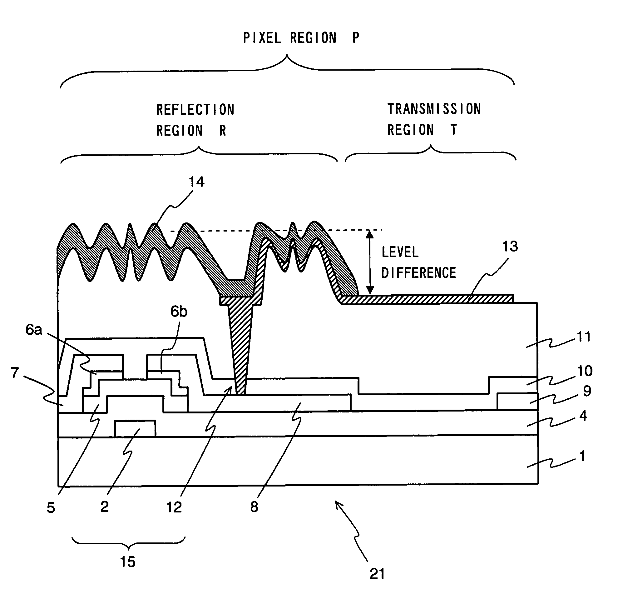 Semi-transmissive type liquid-crystal display device and method of fabricating the same