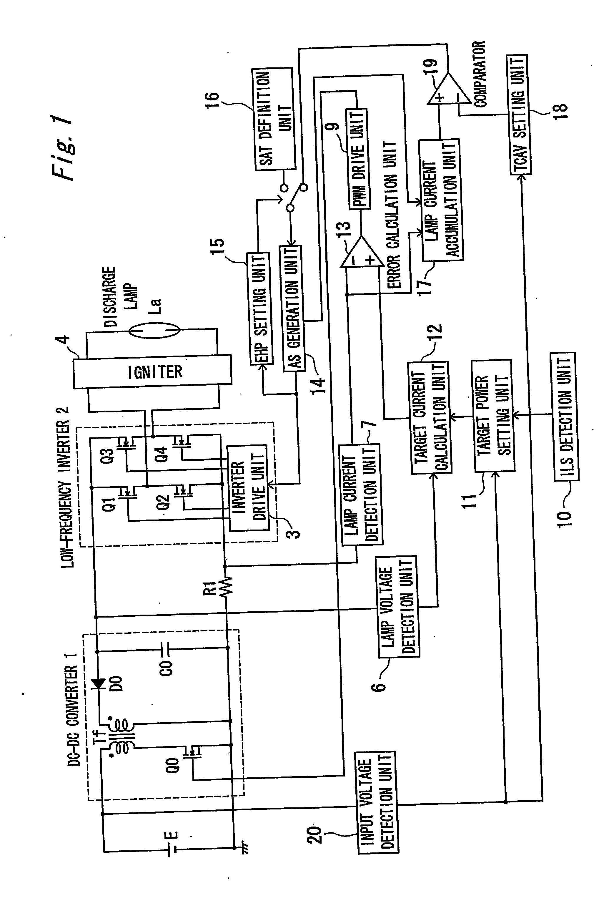 Discharge lamp lighting apparatus and lamp system using the lighting apparatus