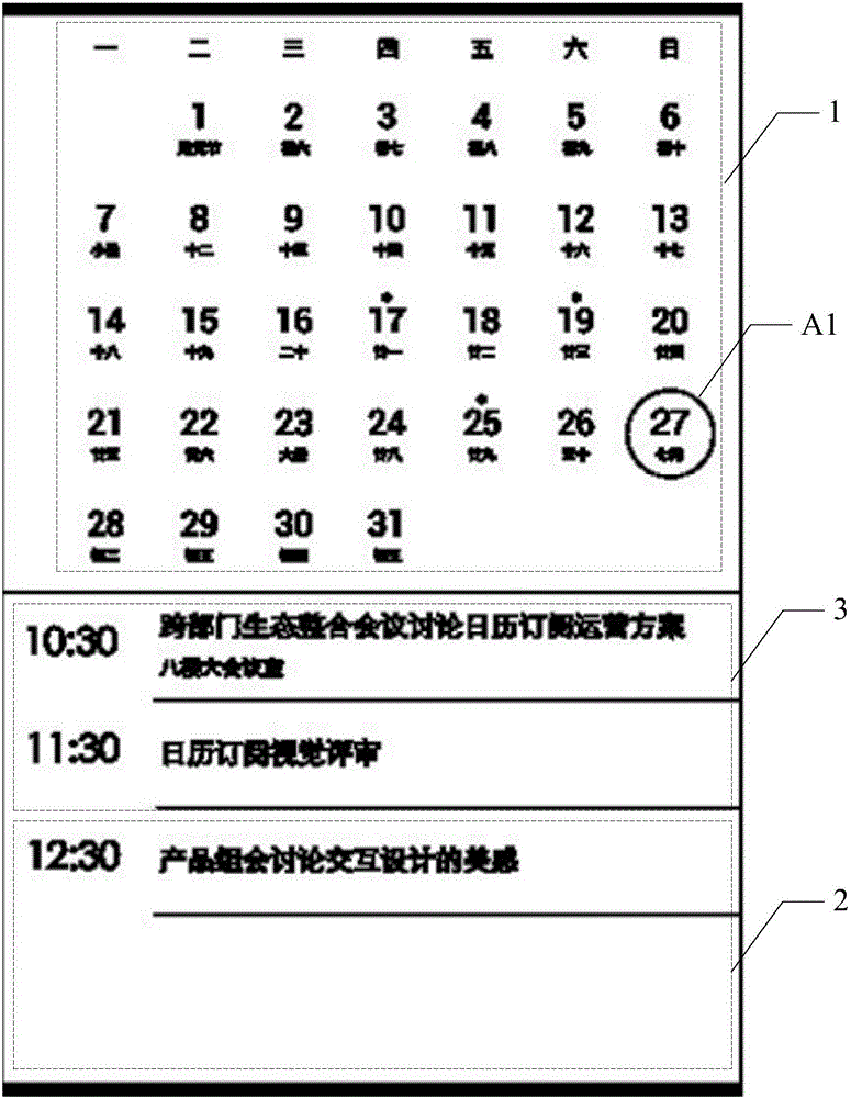 An extracting method and device for new event data of a calendar