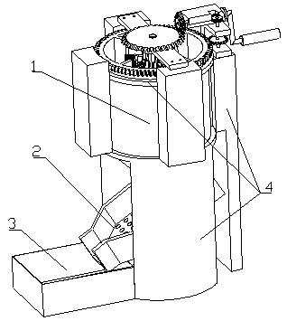 A peanut peeling machine