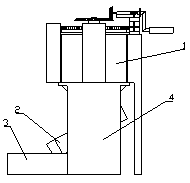 A peanut peeling machine