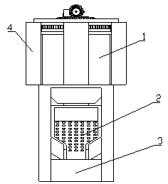 A peanut peeling machine