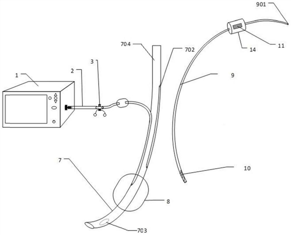 Real-time pressure monitoring tracheal intubation device with suction function and method of real-time pressure monitoring tracheal intubation device