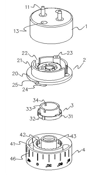 LED (light emitting diode) lamp tube with rotating and sensing function