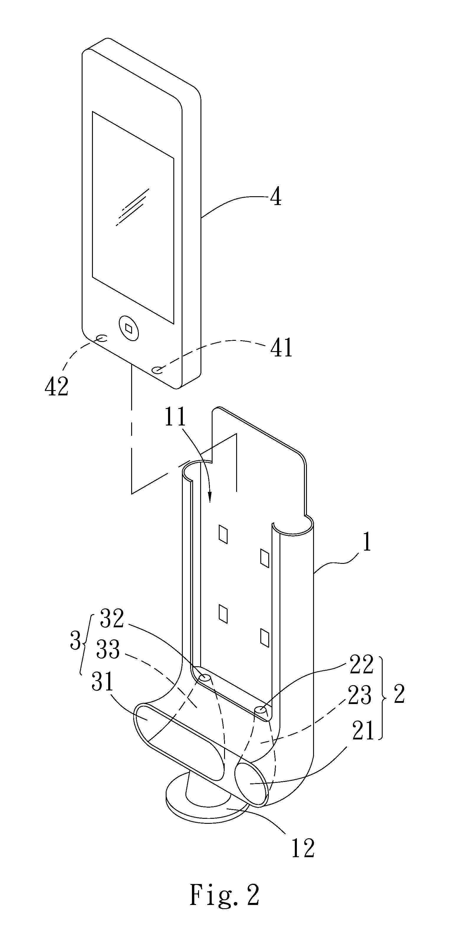 Electronic device disposing structure