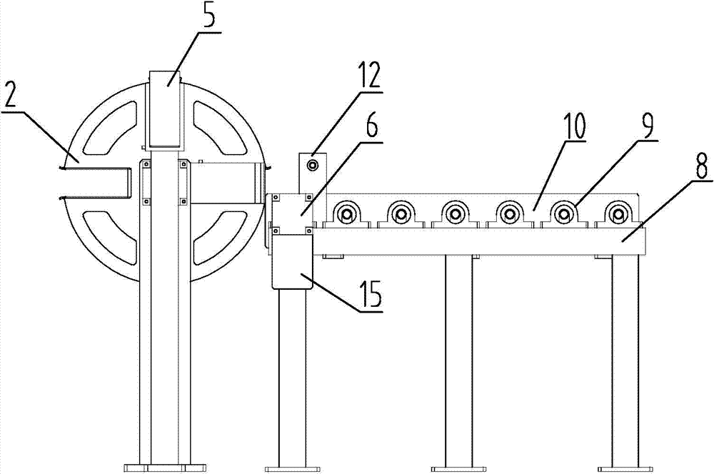 Battery feeding mechanism of storage battery subsequent unmanned packing device