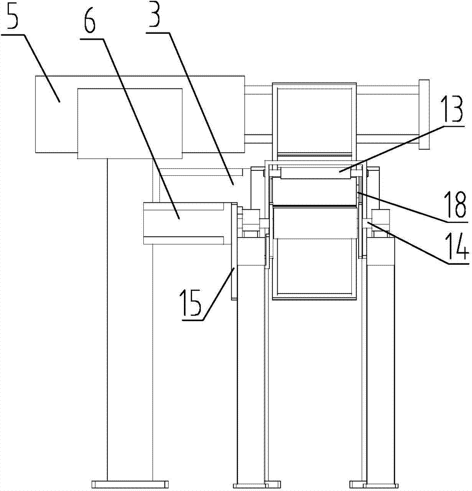 Battery feeding mechanism of storage battery subsequent unmanned packing device