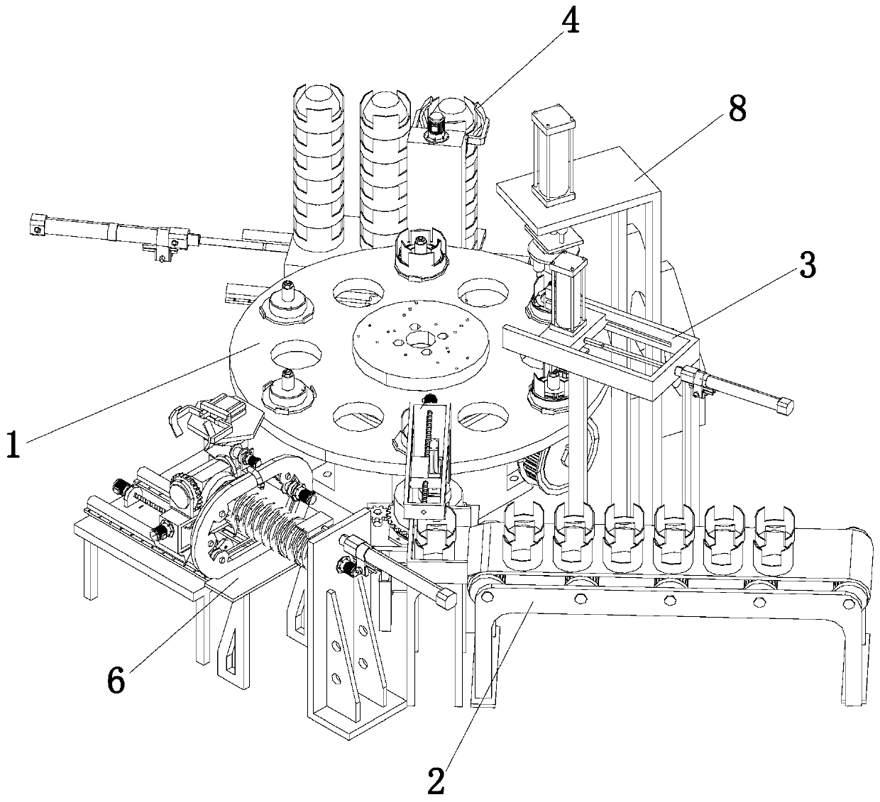 Core pipeline assembling mechanism and process of anesthesia evaporator core automatic assembling equipment