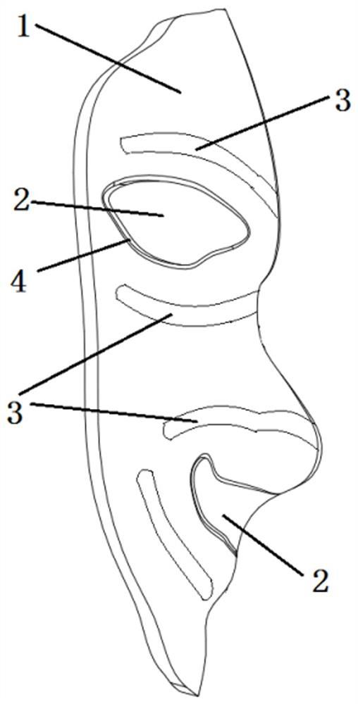 Directional swelling type anti-wrinkle mask and use method thereof