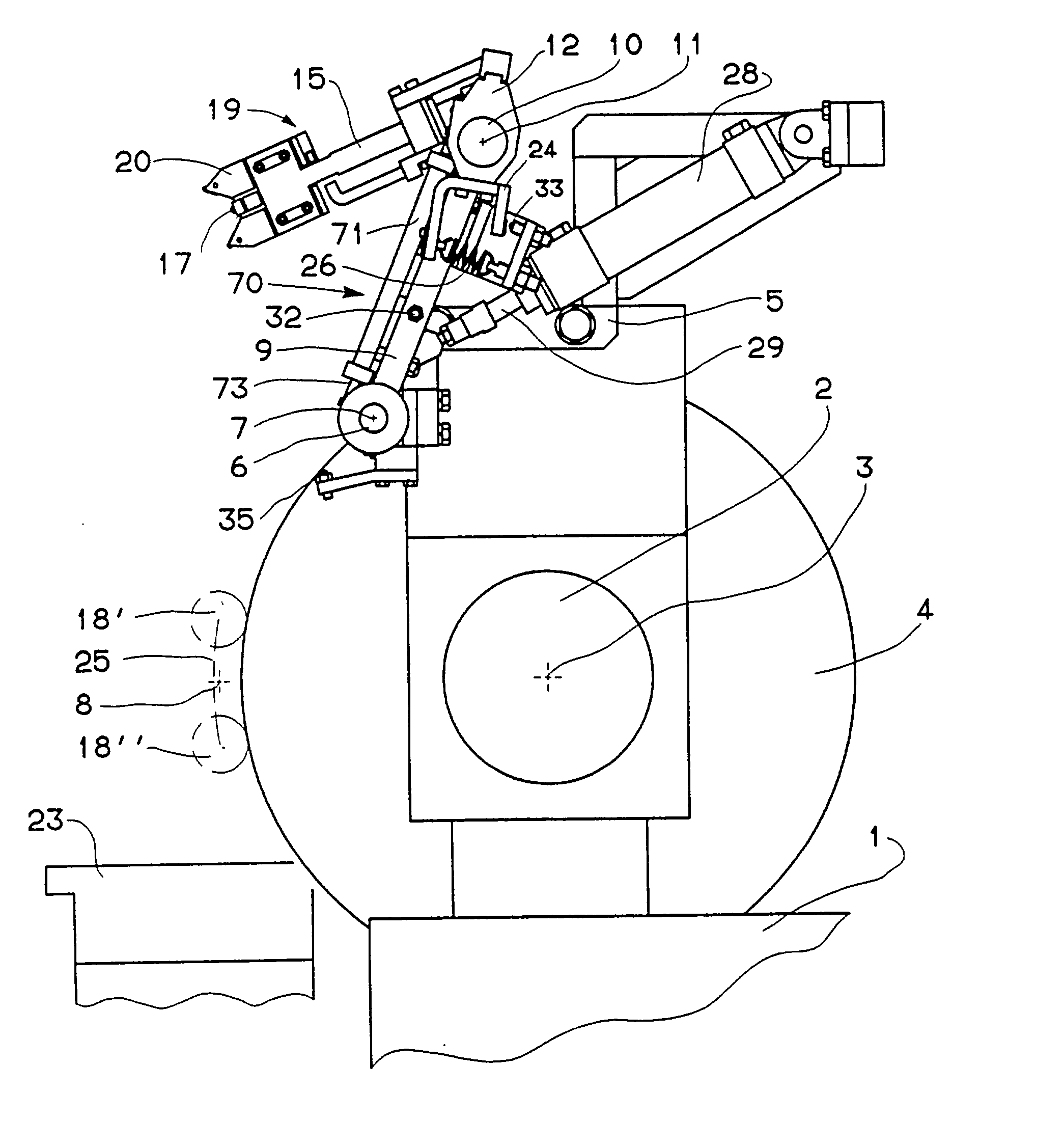 Apparatus for the in-process dimensional checking of cylindrical parts