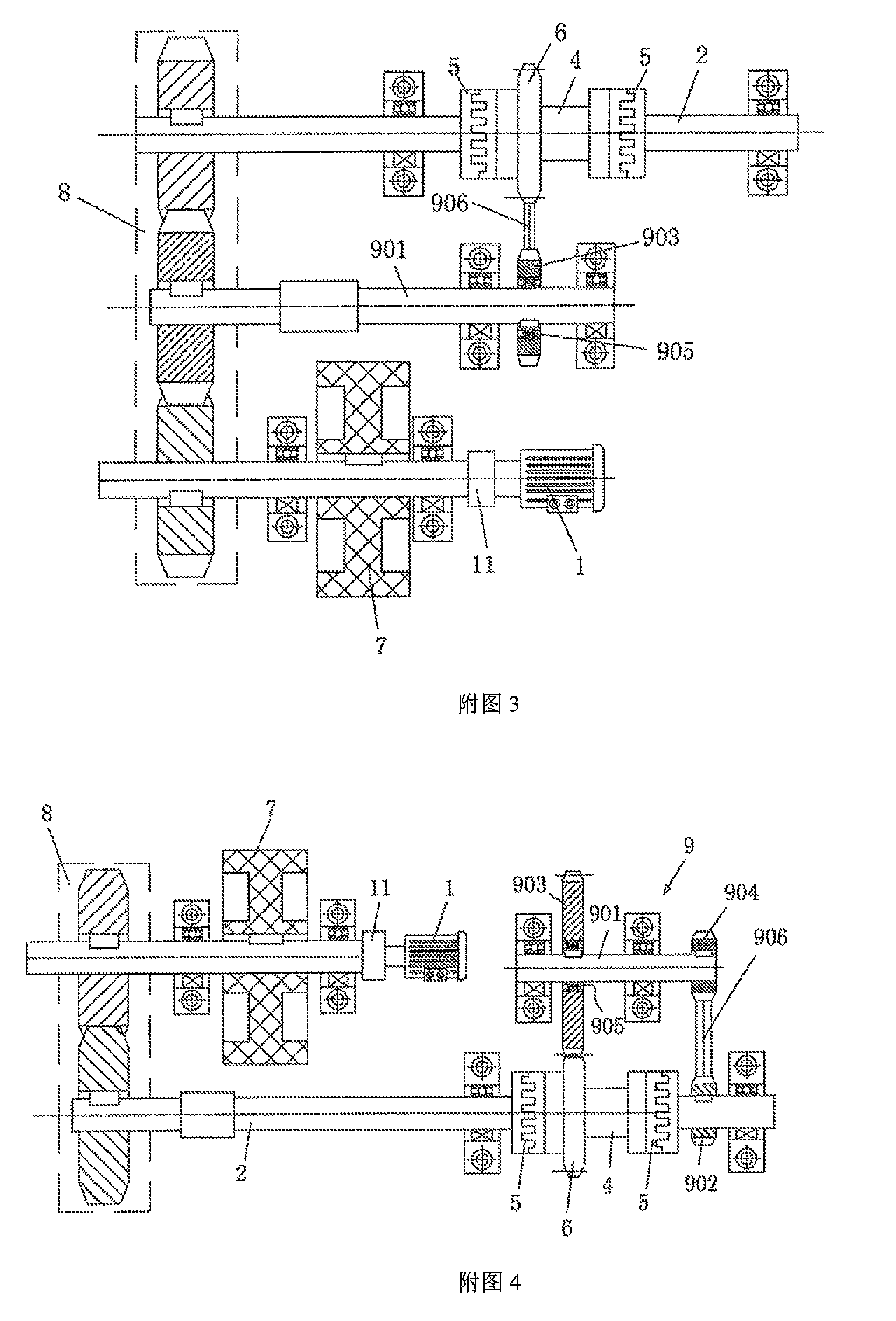 Flywheel energy storage oil pumping machine