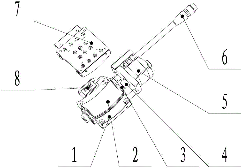 Electric angle swinging motion device