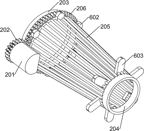 Environment-friendly bale scattering device for livestock breeding