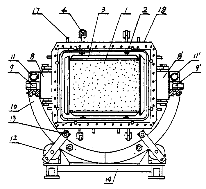 Bidimentional oil and gas migration and accumulation analogue experimental device