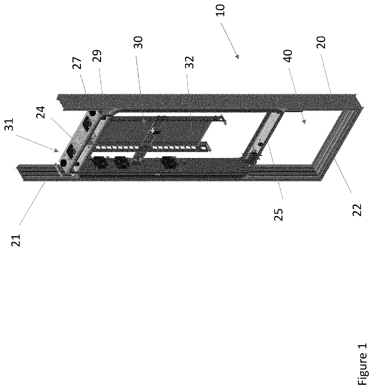 Housing assembly for an integrated display unit