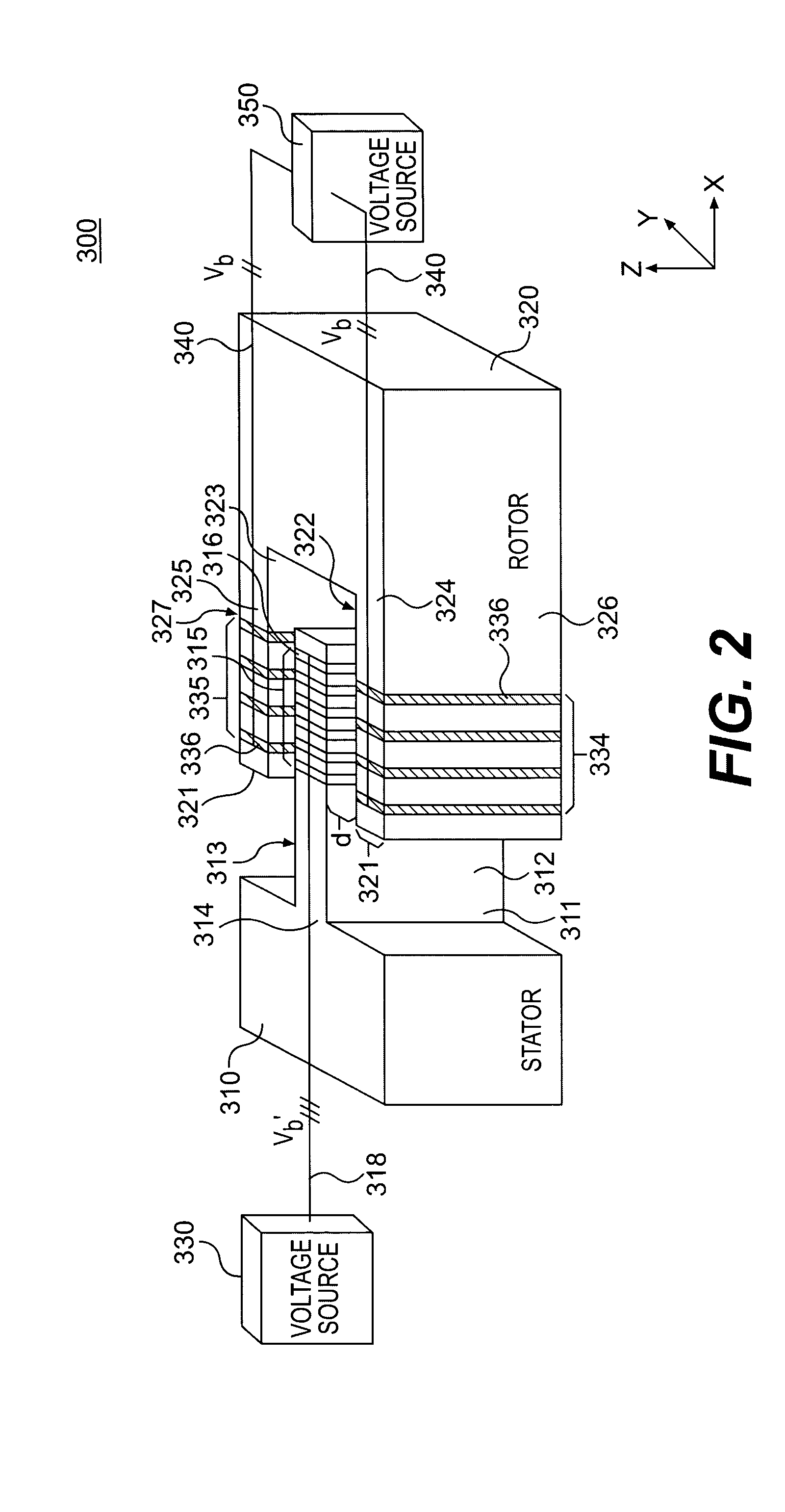 Stepping electrostatic comb drive actuator