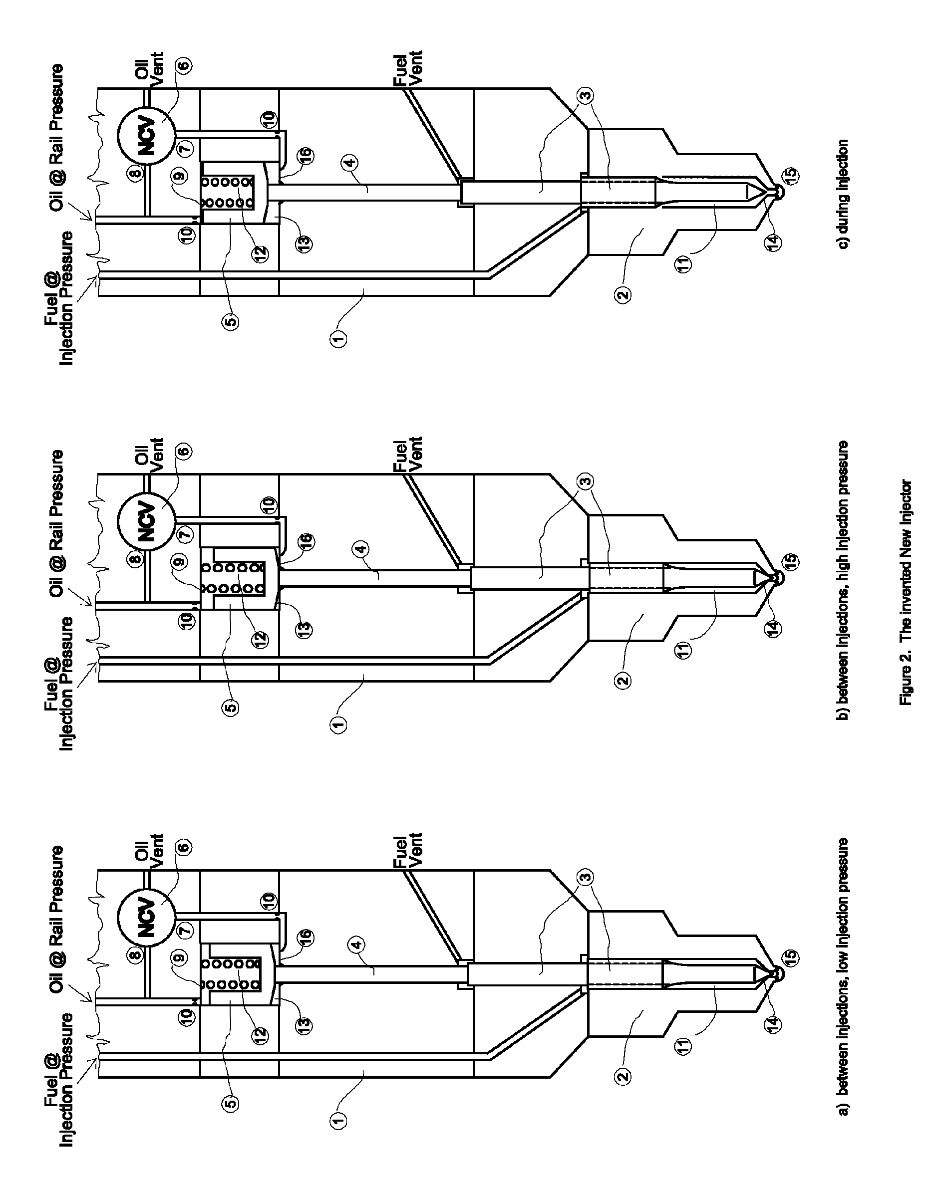 Method and apparatus for controlling needle seat load in very high pressure diesel injectors