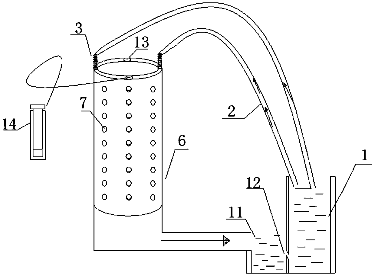Cleaning device and cleaning method for concrete conduit