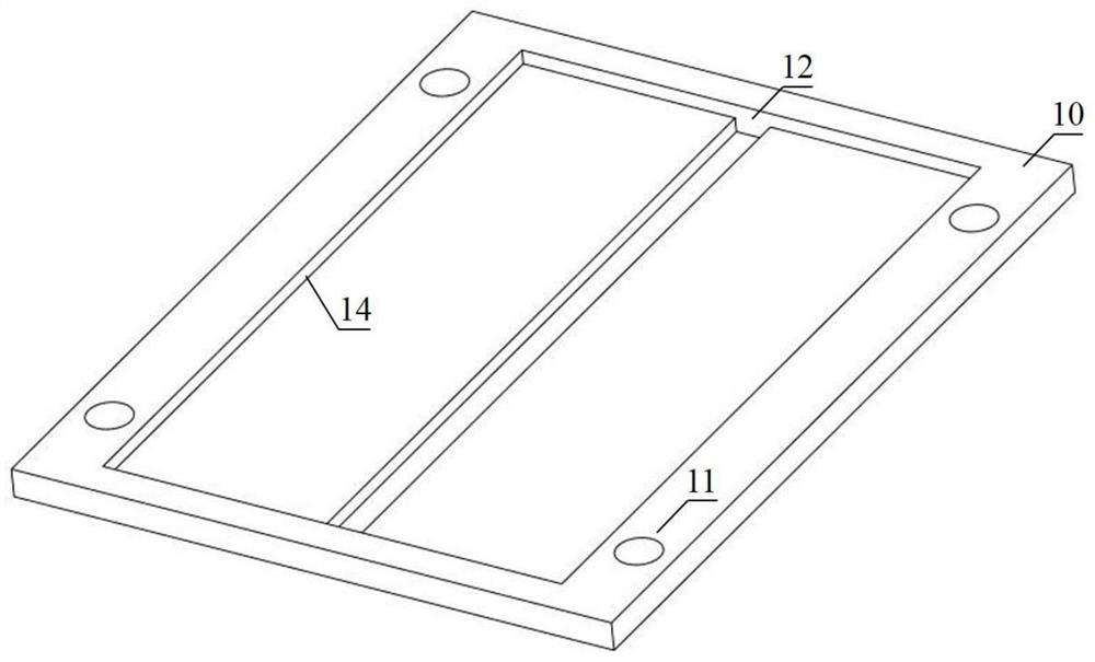 Flat niti alloy electron beam welding anisotropic cooling device and its welding method