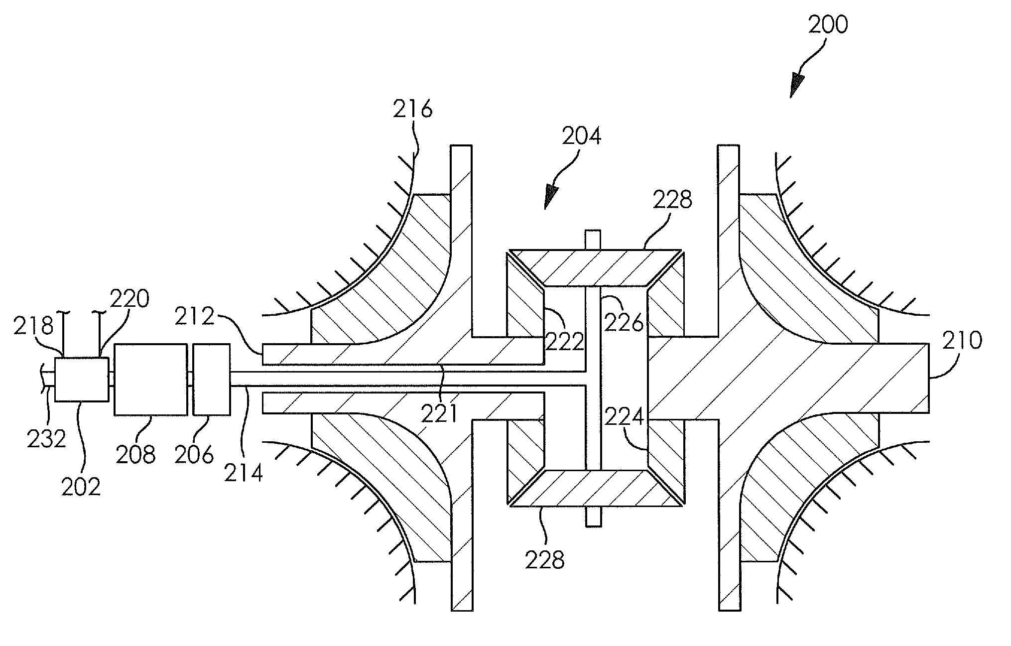 Internal combustion engine coupled turbocharger with an infinitely variable transmission
