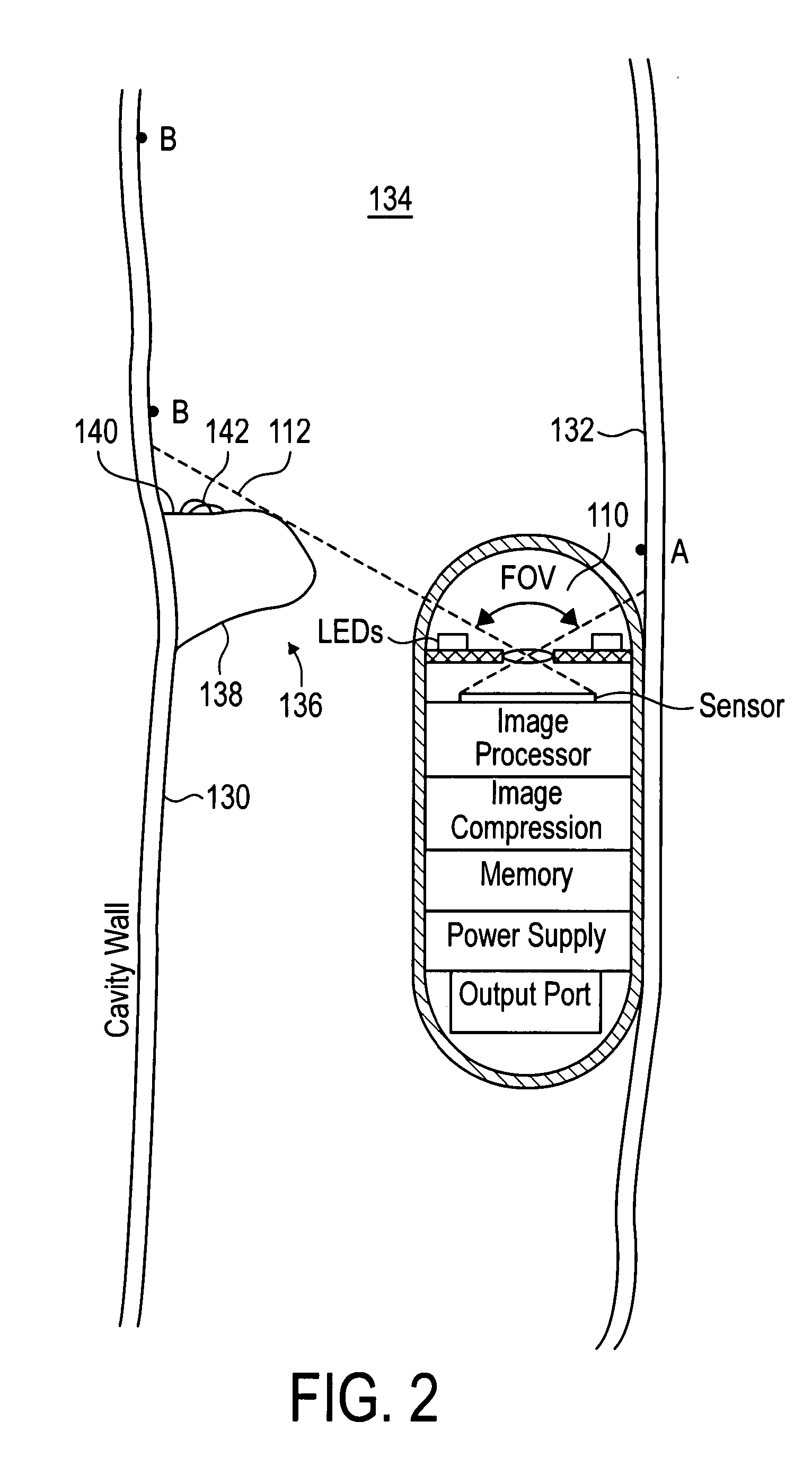 System and method for in vivo imager with stabilizer