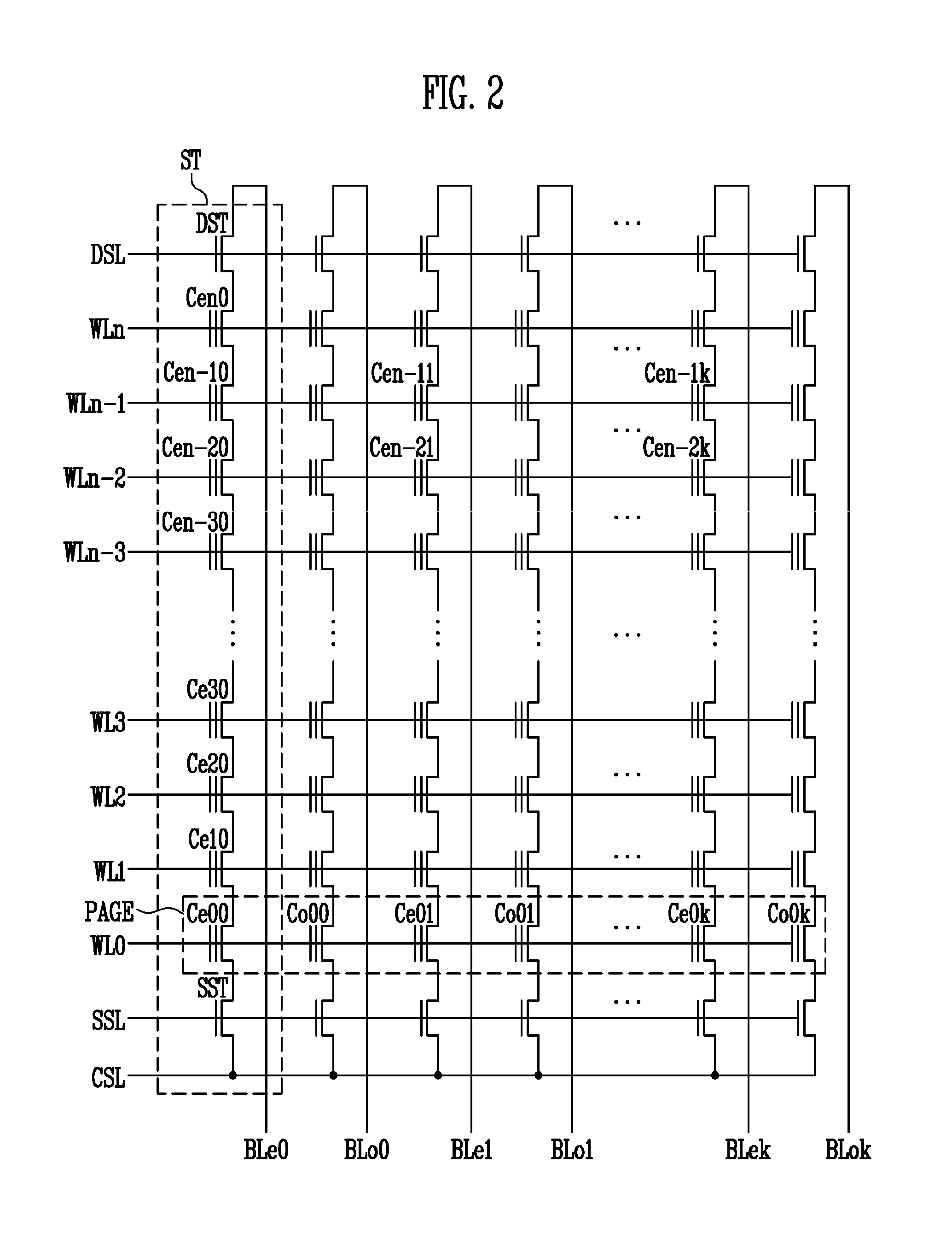 Semiconductor memory device including memory cells and a peripheral circuit and method of operating the same