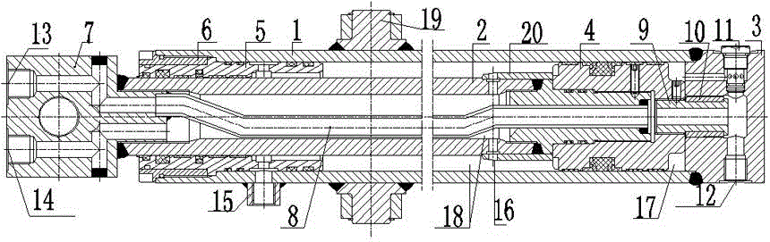 Buffer device for telescopic hydraulic cylinder of folding arm type truck mounted crane