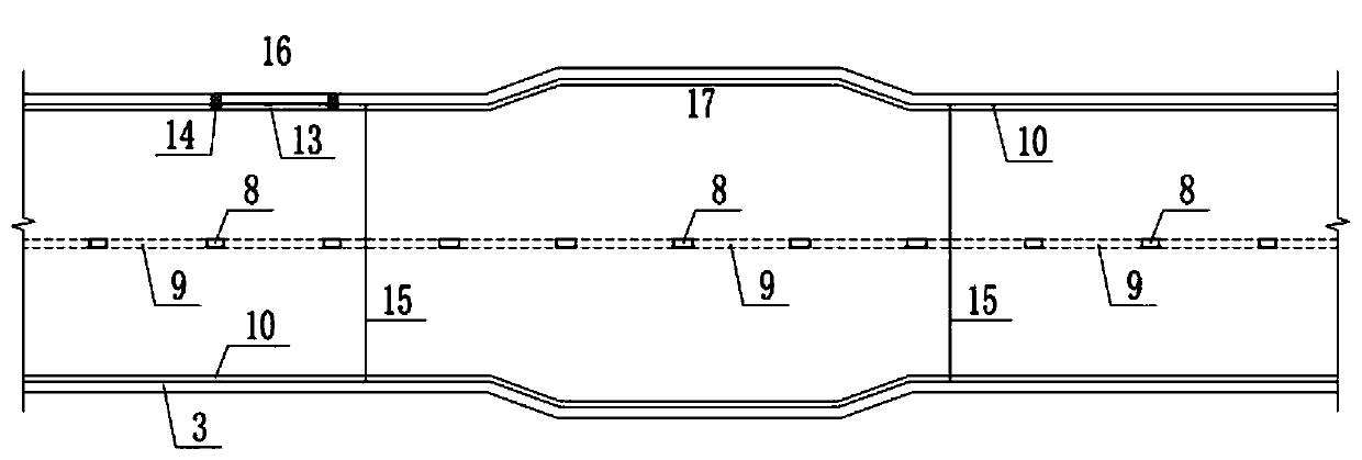 Underground parking garage and urban tunnel combined construction structure