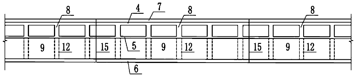 Underground parking garage and urban tunnel combined construction structure