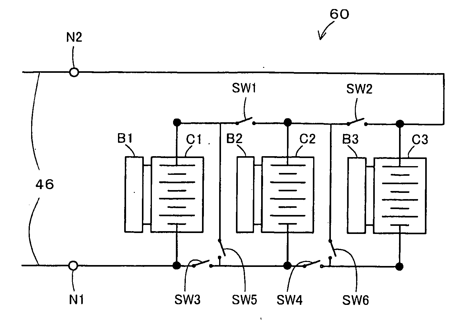 Battery Device, Internal Combustion Engine System Including Battery Device, and Motor Vehicle Equipped with Internal Combustion Engine System