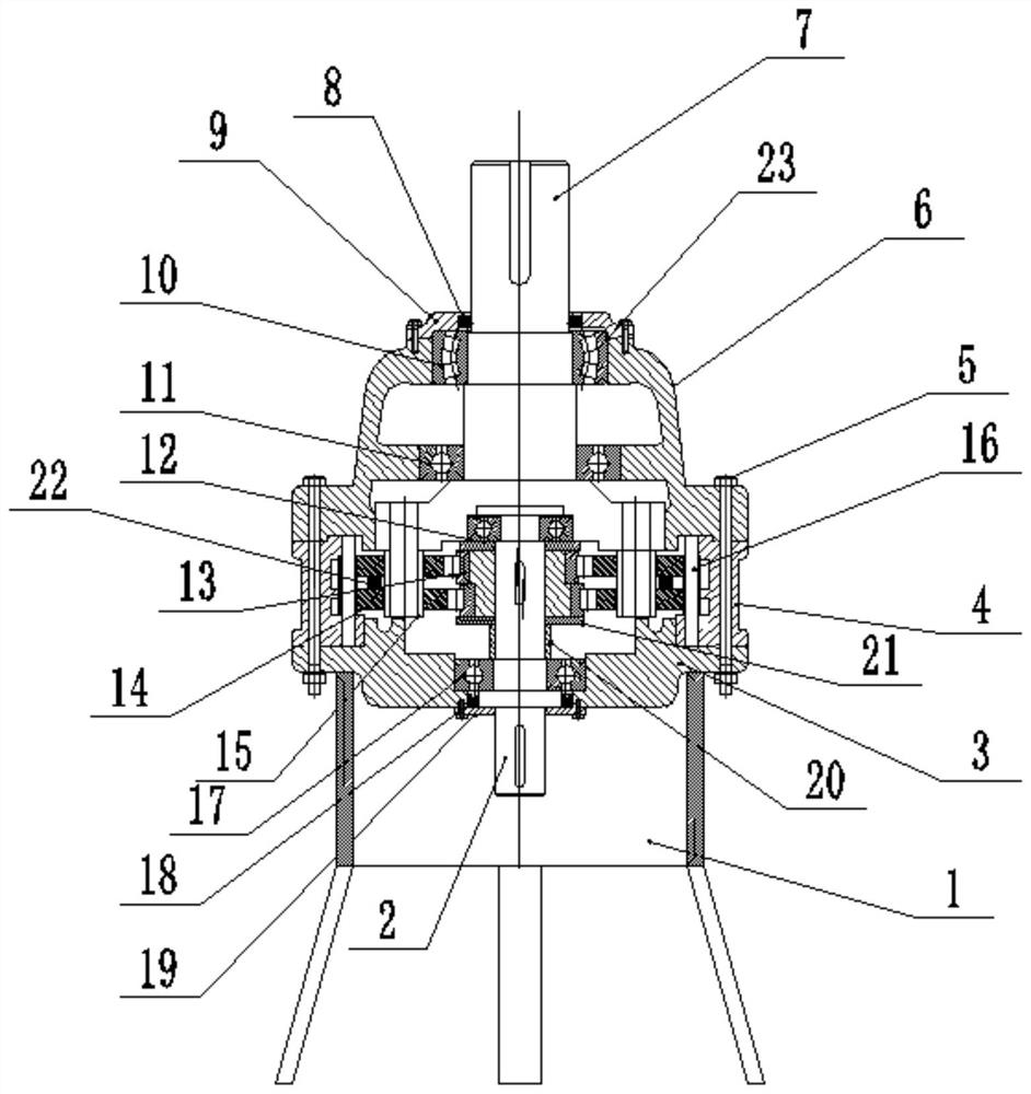 Cycloidal pin gear speed reducer and assembling method thereof