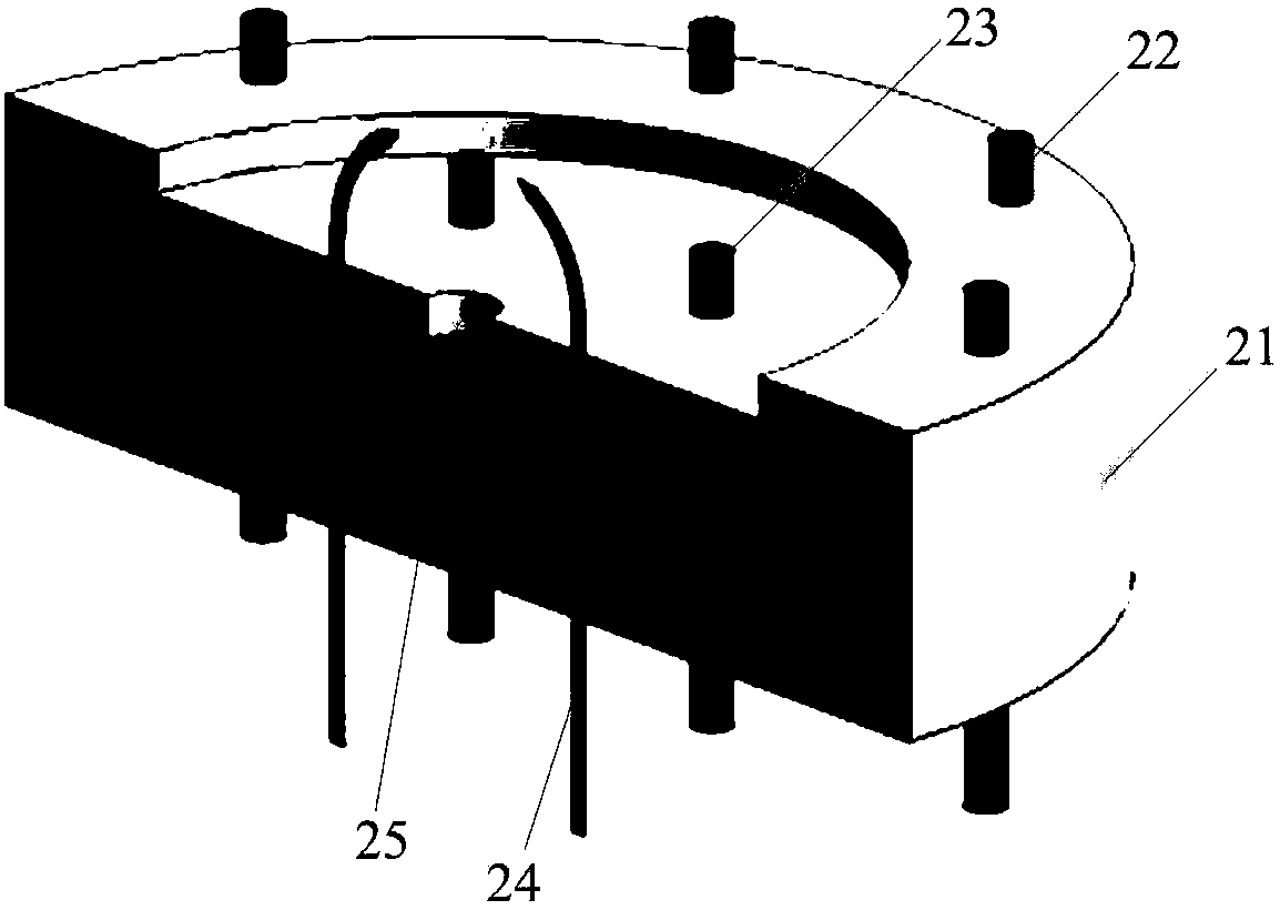 Electronic cannon head and manufacturing method