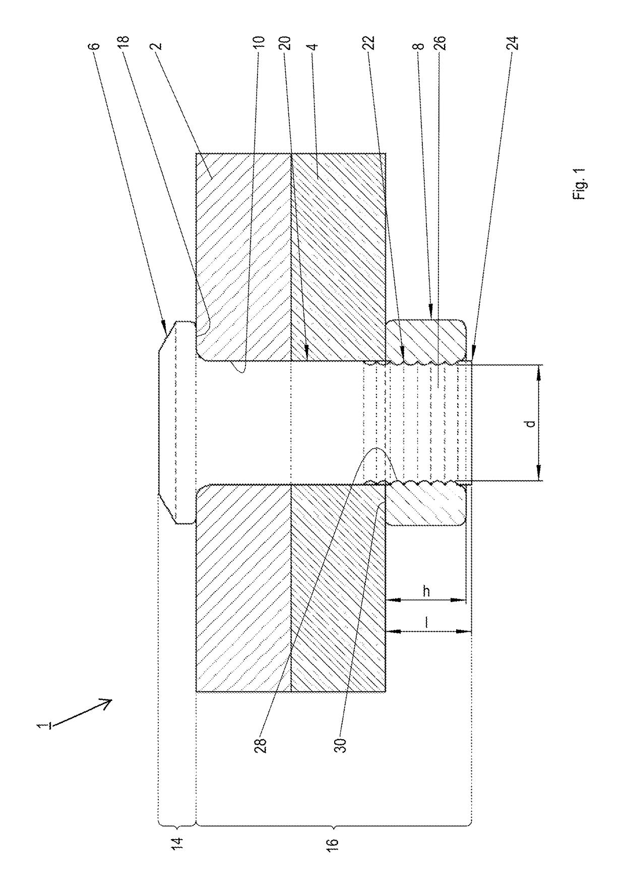 Method and a connecting system for the joining of moulded parts