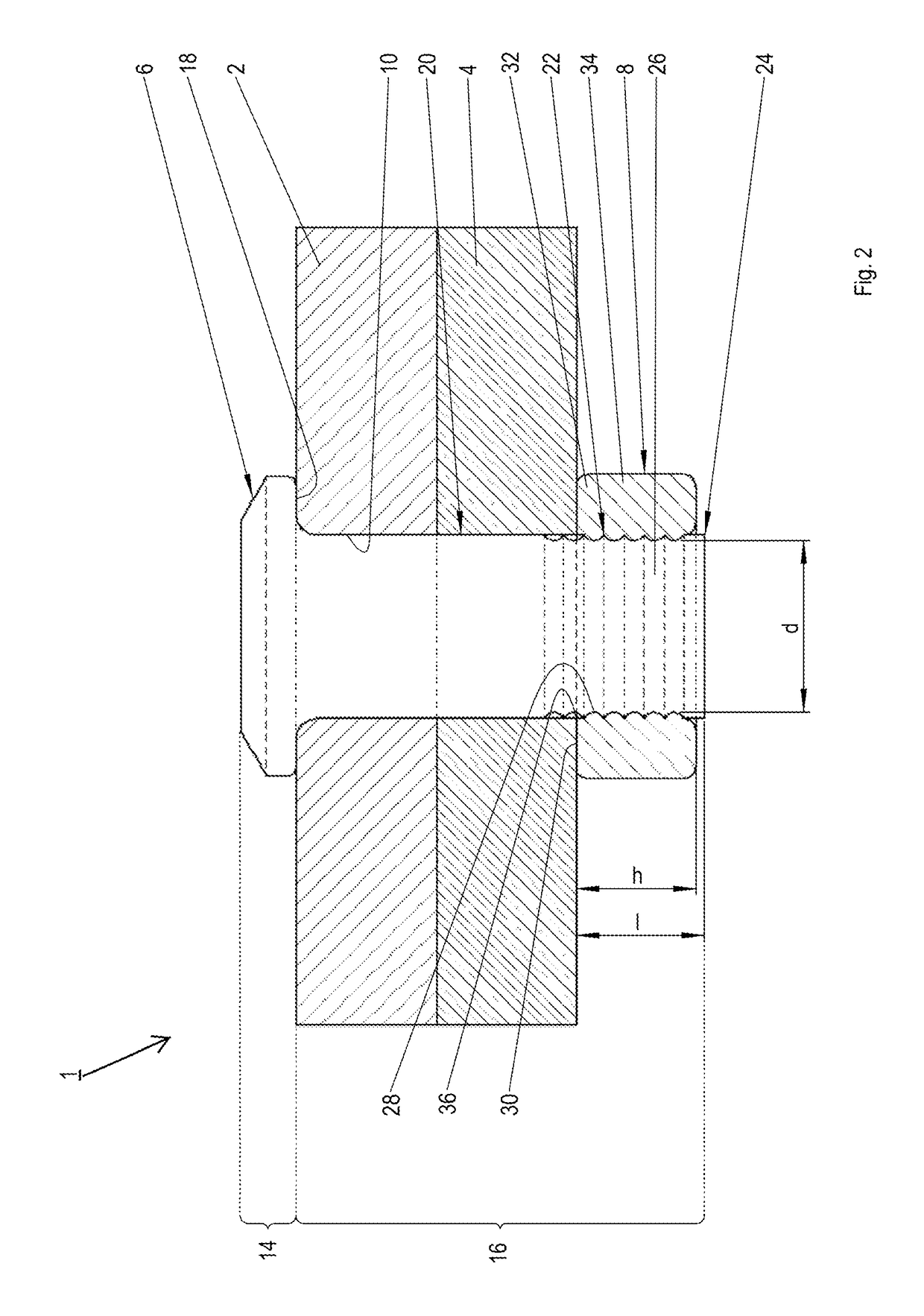 Method and a connecting system for the joining of moulded parts