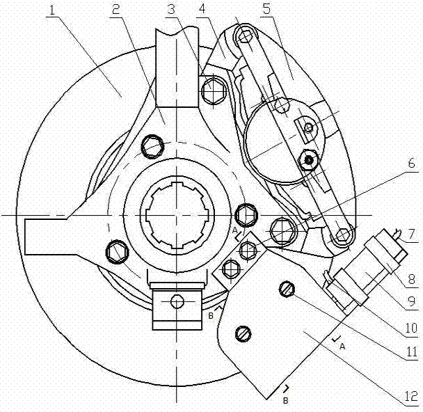 Hybrid brake combined with magnetic brake and friction brake and working mode switching method
