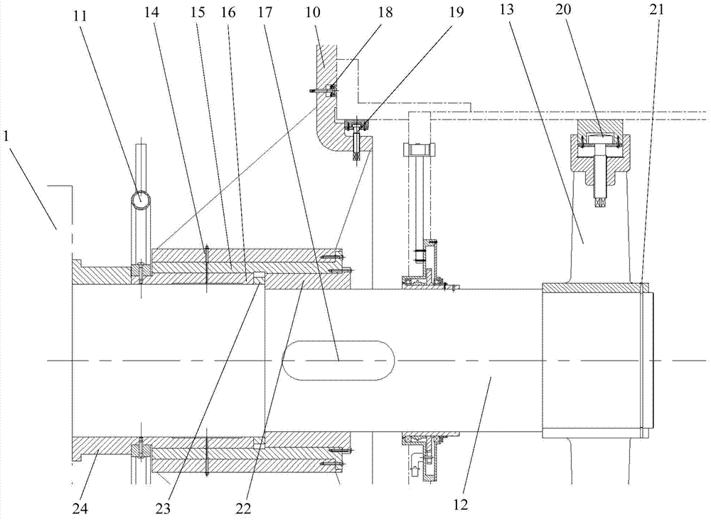 Online detection device and method for cylindrical component butt joint