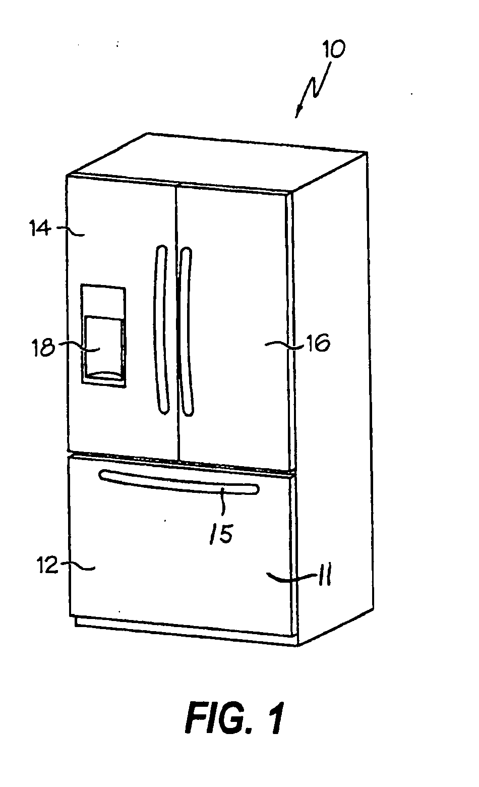 Refrigeration apparatus for refrigeration appliance and method of minimizing frost accumulation