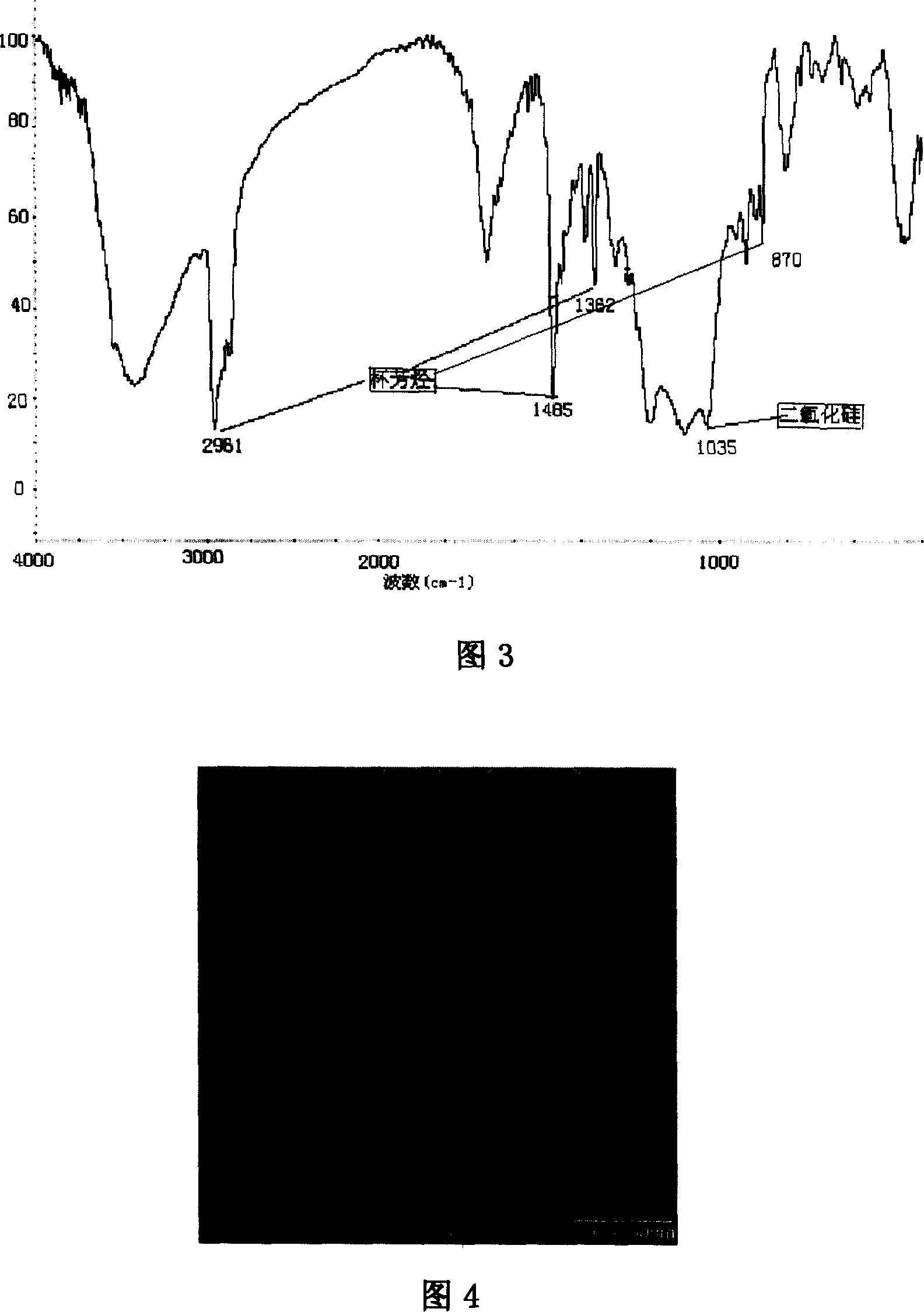 Surface modified cadmium telluride-containing silica dioxide nano particle and its preparation method