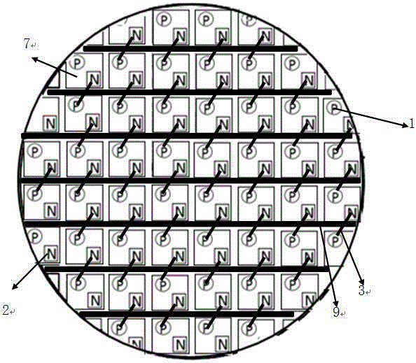 GaN-base LED chip preparation method capable of achieving high-efficient packaging