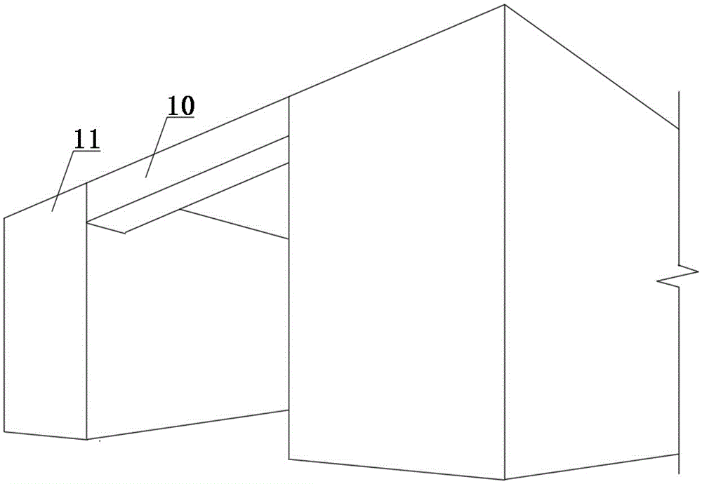 Building corridor type truss integrated structure and construction method thereof