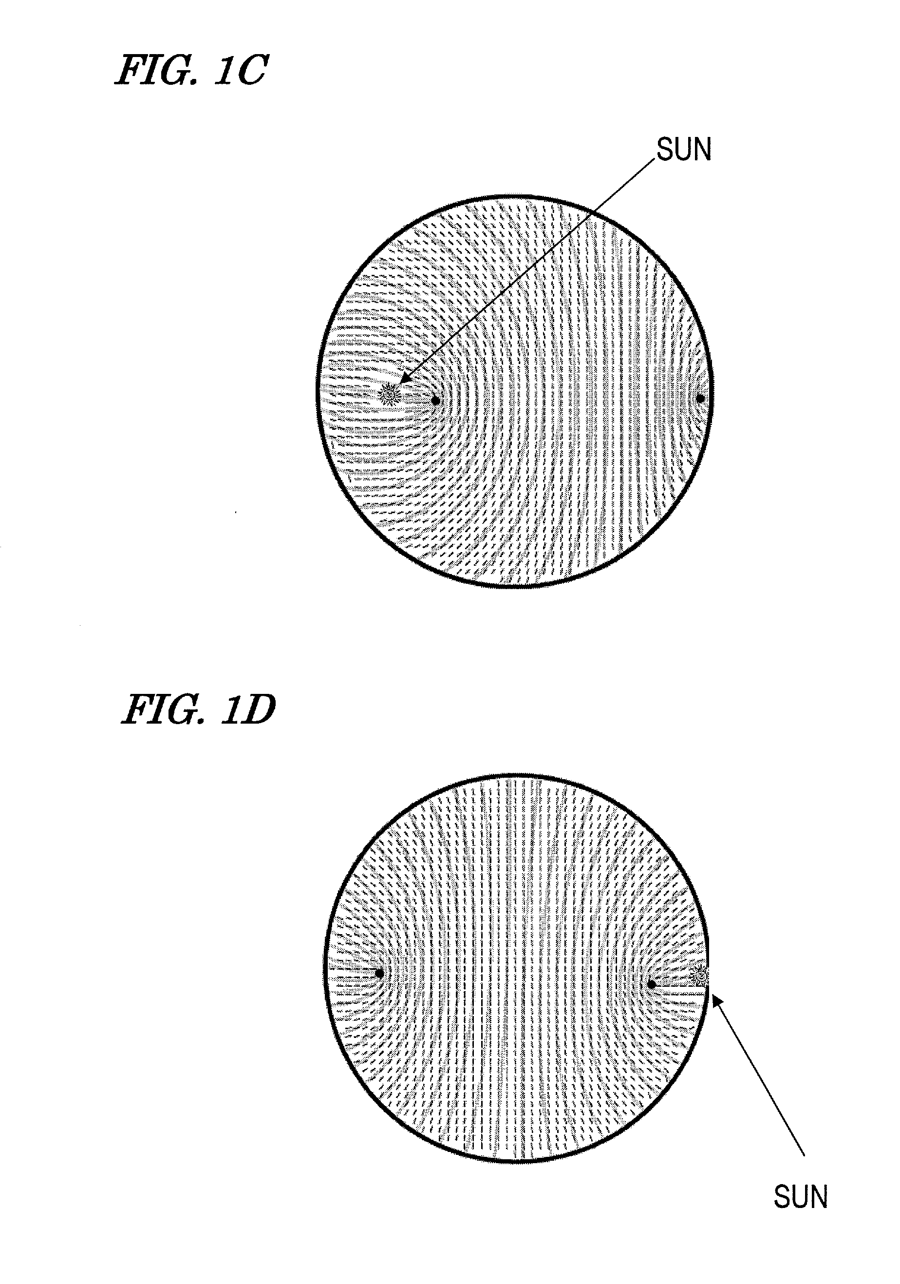 Apparatus for detecting direction of image pickup device and moving body comprising same