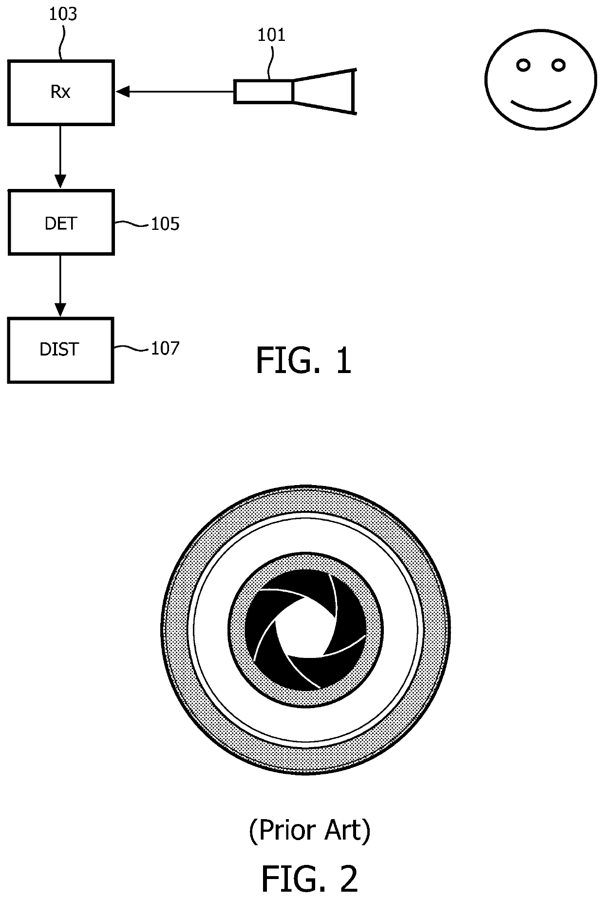 Object distance determination from image