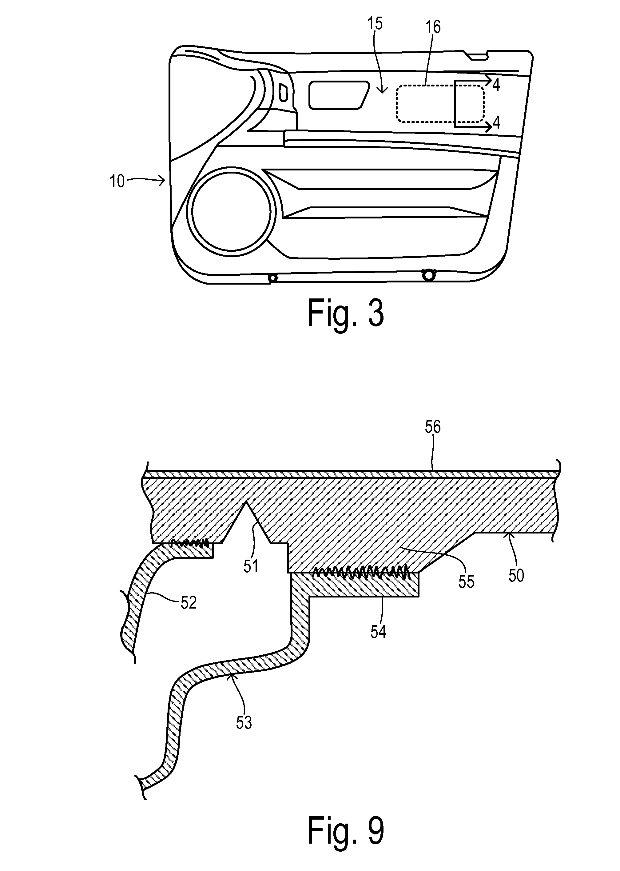 Active bolster with integrated tear seam