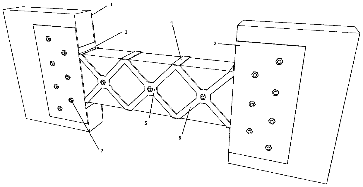 Shearing-resisting reinforcement structure for junction domain where connecting beam and wall beam of concrete shear wall are connected